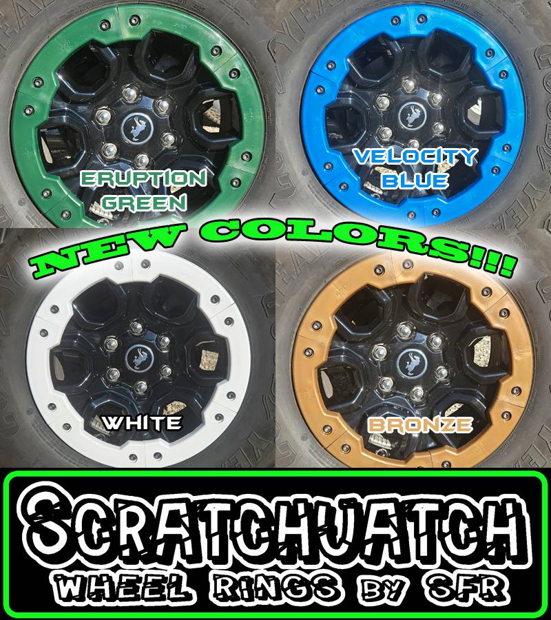 Ford Bronco Scratchuatch Wheel Rings from SFR New-Colors