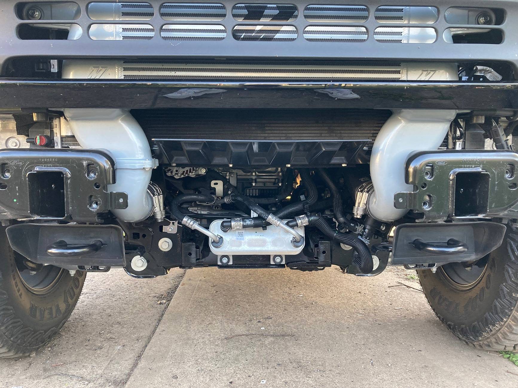 Ford Bronco Wagner Vs Mishimoto High Mount Intercooler Comparison for winch space IMG_0516.JPG