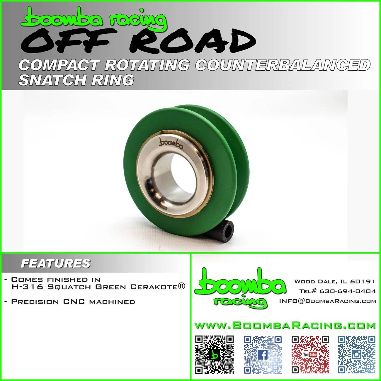 Ford Bronco Boomba Racing Compact Rotating Counterbalanced Snatch Ring! Boomba_Off_Road_Snatch_Ring