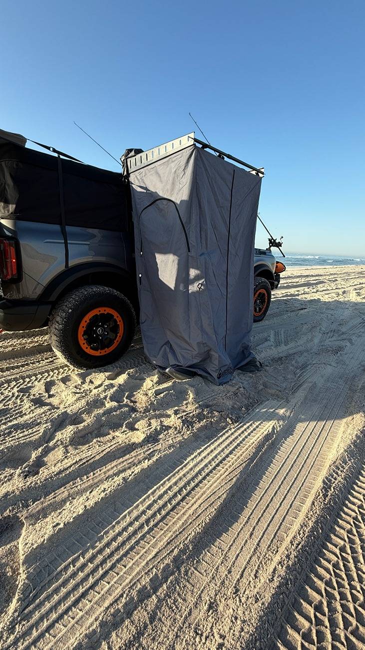 Ford Bronco Soft Top Roof Rack recommendations? shower enclosure