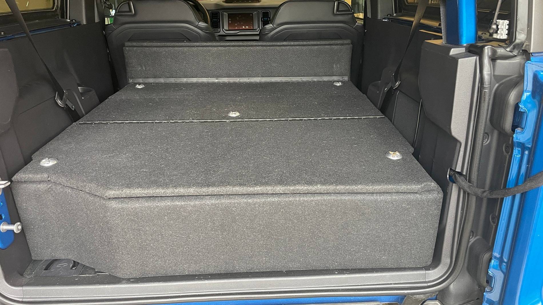 Ford Bronco Another custom 2-door rear cargo area level platform IMG_8618
