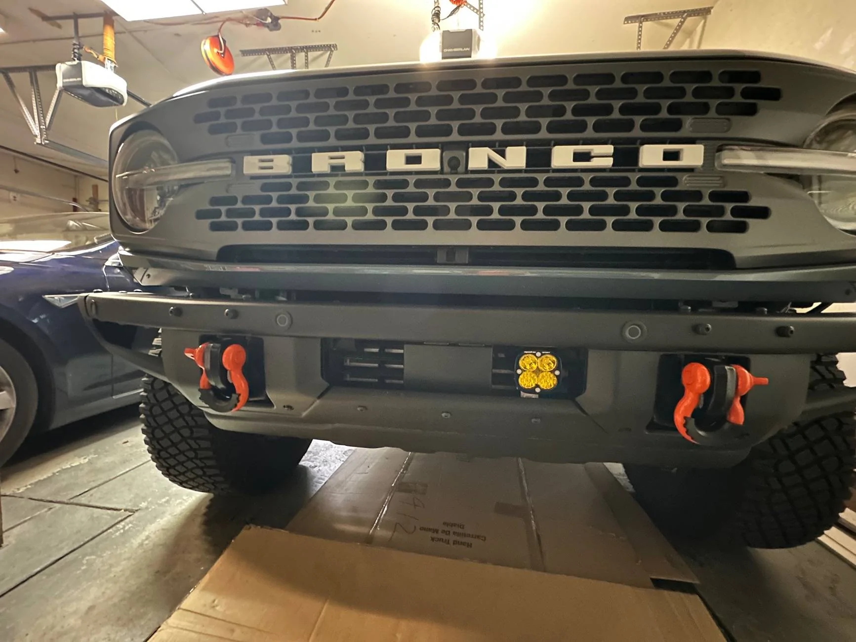 Ford Bronco Mounting bracket to BD fog lights IMG_8492