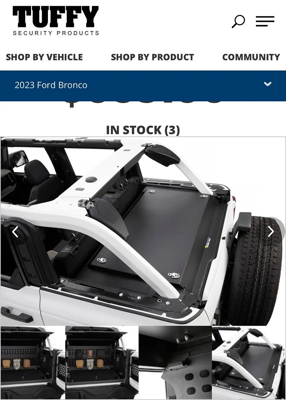 Ford Bronco CARGO ENCLOSURE | DELUXE IMG_3586