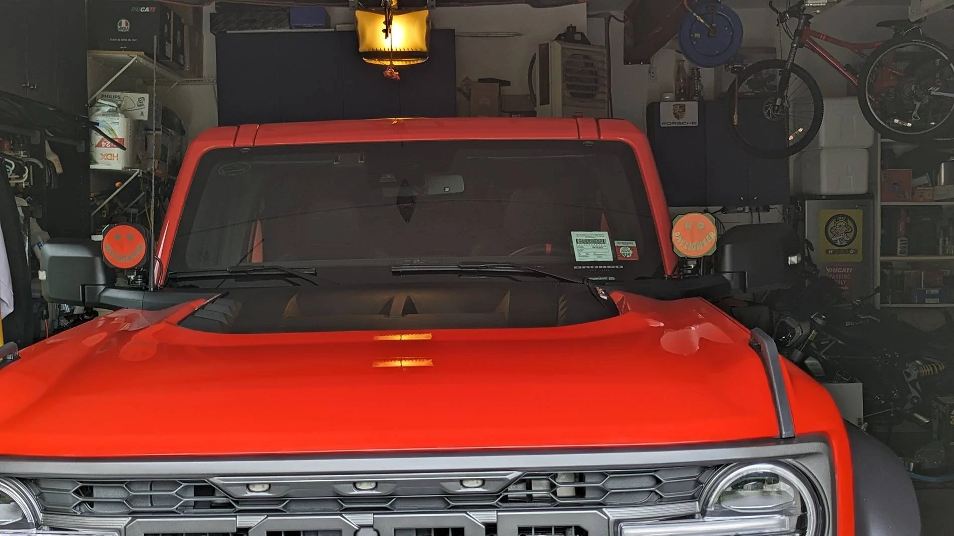 Ford Bronco KC Gravity Pro 6 on A-Pillar PXL_20230702_200051694