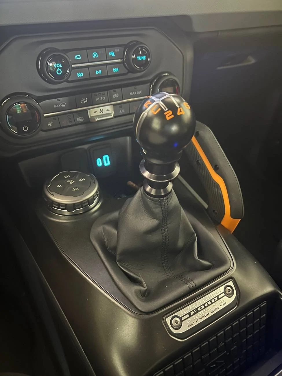Ford Bronco 7 MT Reverse Lockout Lever IMG_2092