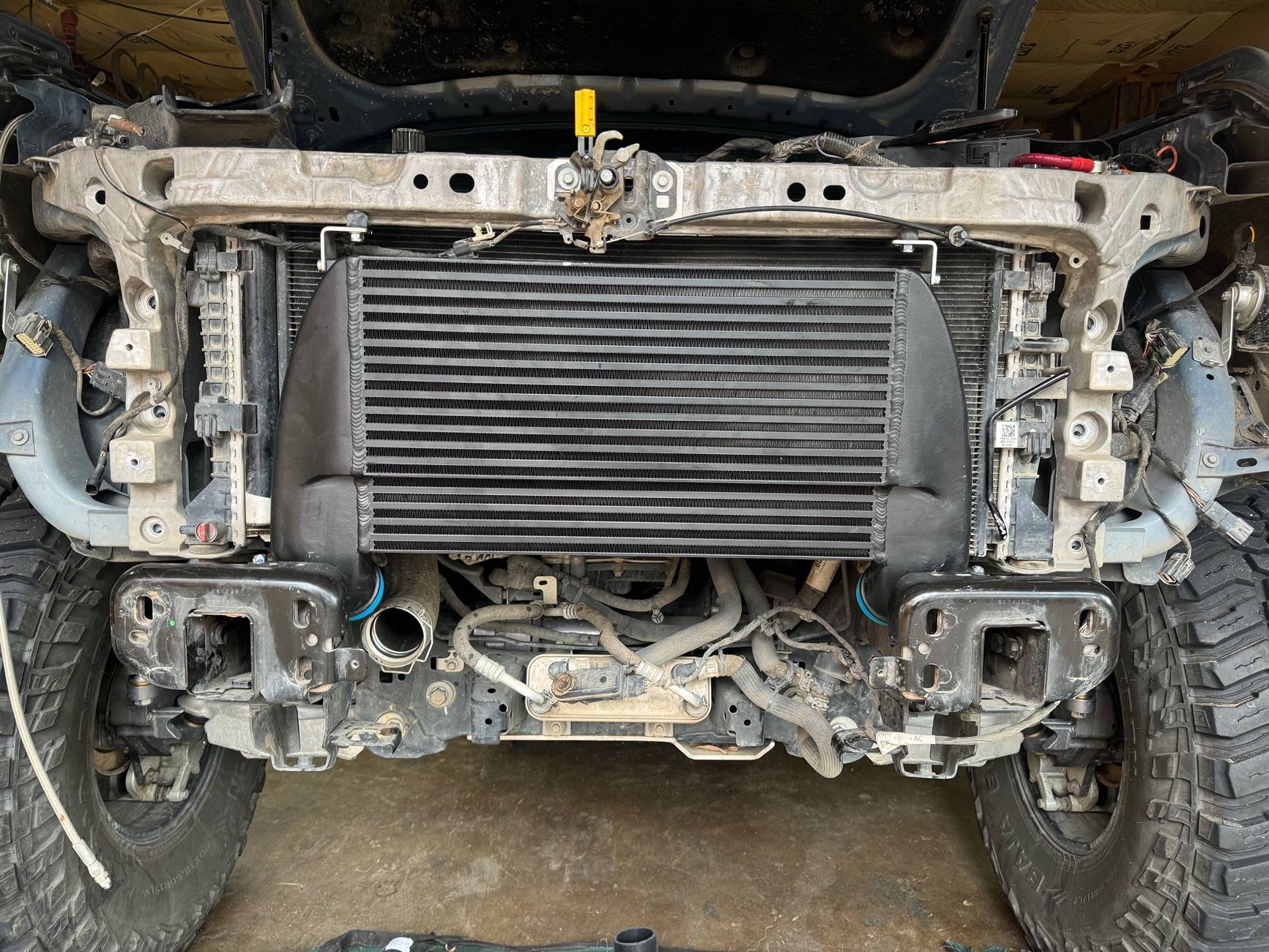 Ford Bronco Wagner Tuning High-Mount Intercooler Installed IMG_1095