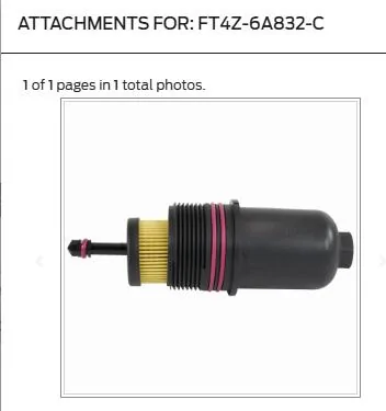 Ford Bronco Oil Filter Cover Center Stem Removal 1732602773512-76