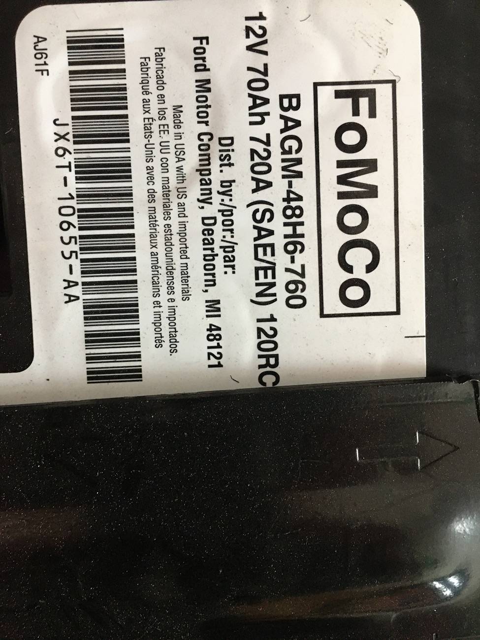 Ford Bronco Bronco battery confusion 85FD4677-73BA-4A53-B6DC-0D853B287DDC