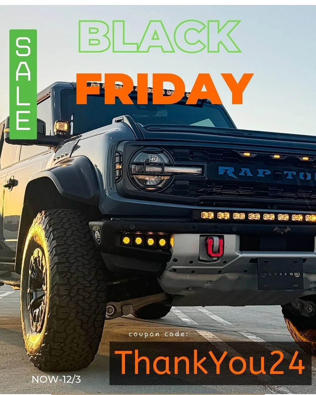 Ford Bronco M&R Black Friday Discount Black Bronco