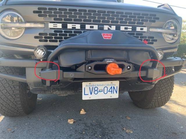 Ford Bronco Ford Performance Winch with Sensors (ACC, Camera, and Parking) Works Fine; Parts List and Photos IMG_6710