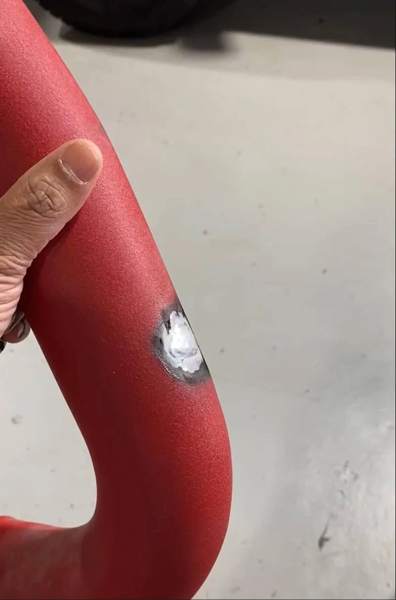 Ford Bronco Injen Charge Pipe damage and Boost leak Leak3