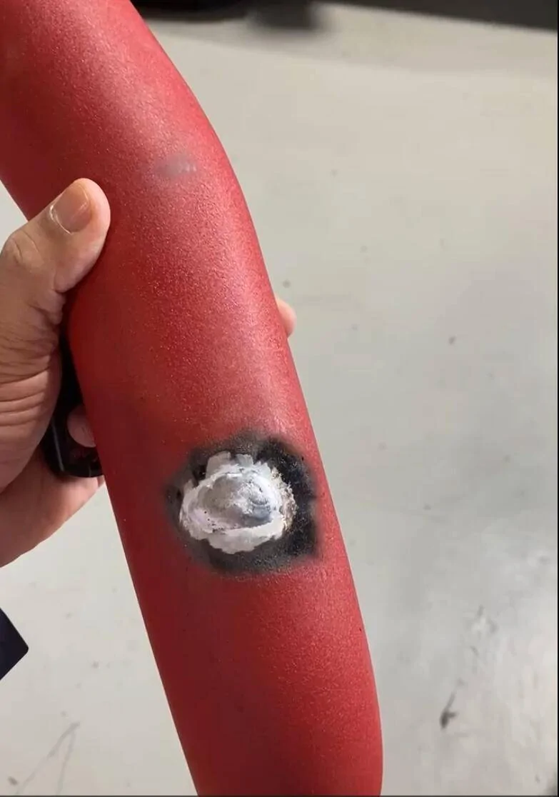Ford Bronco Injen Charge Pipe damage and Boost leak Leak2