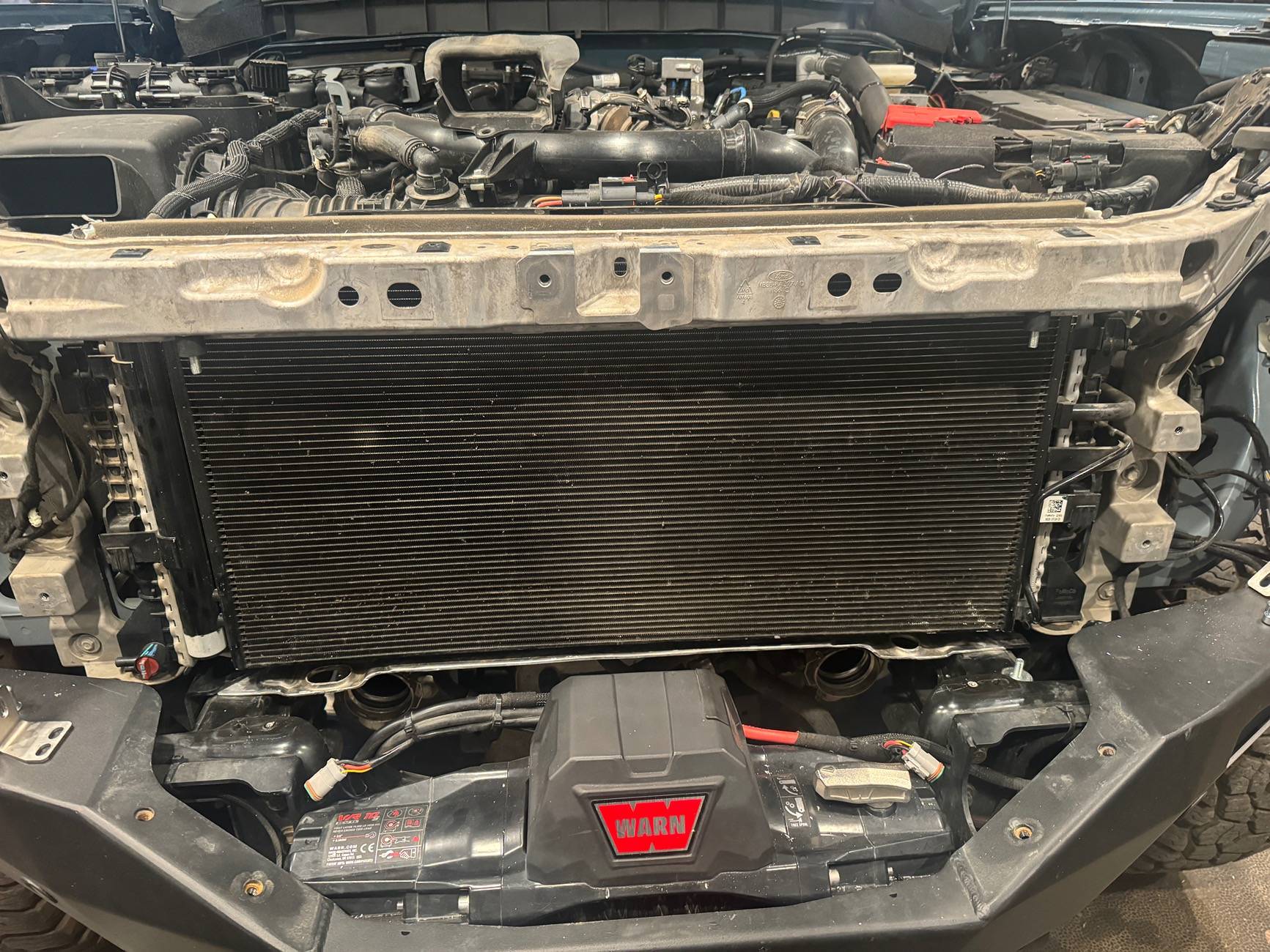Ford Bronco Wagner Tuning High-Mount Intercooler Installed Intercooler 1.JPG