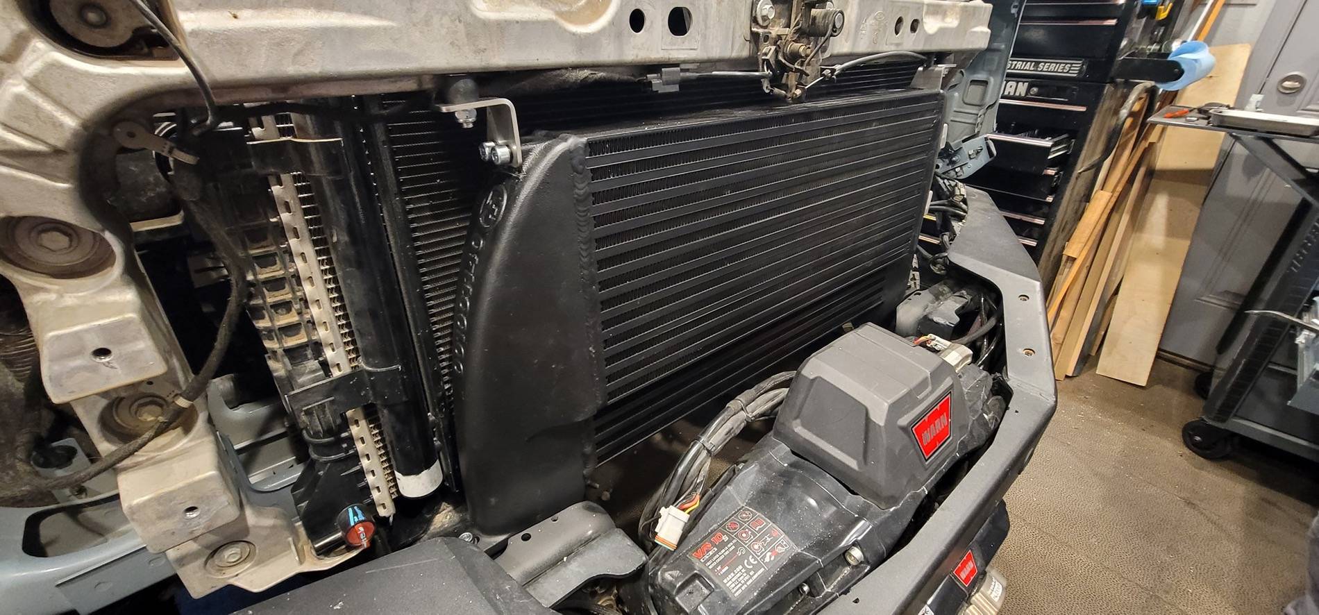 Ford Bronco Wagner Tuning High-Mount Intercooler Installed Intercooler 2.JPEG
