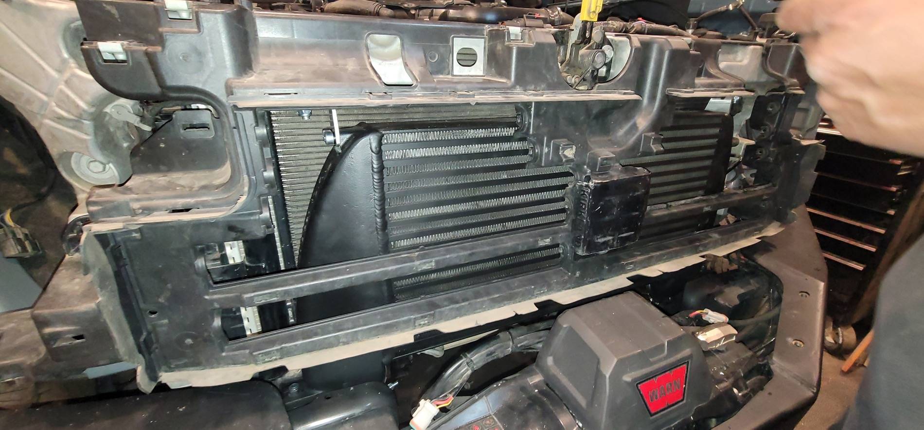 Ford Bronco Wagner Tuning High-Mount Intercooler Installed Intercooler 4.JPEG