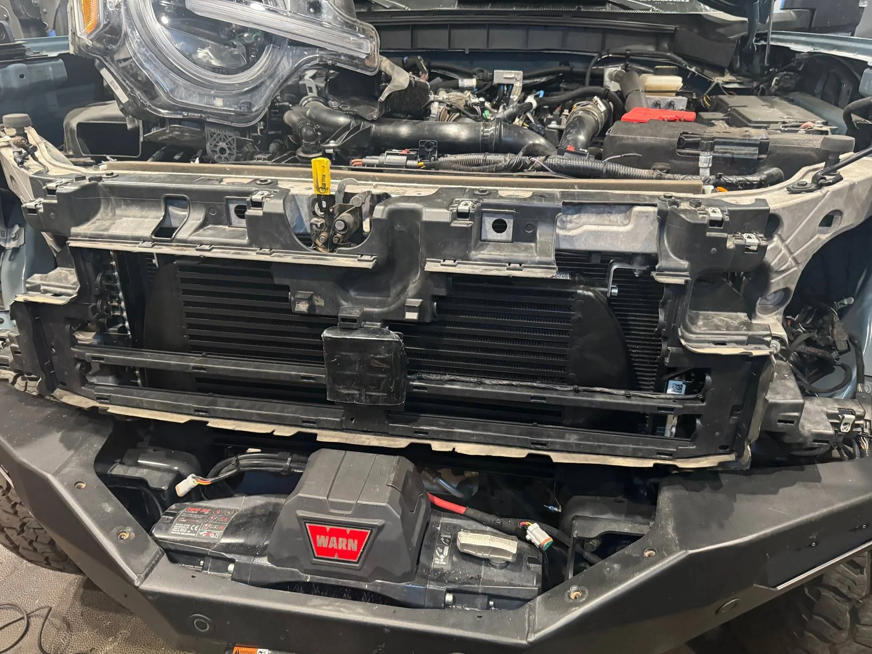 Ford Bronco Wagner Tuning High-Mount Intercooler Installed Intercooler 5