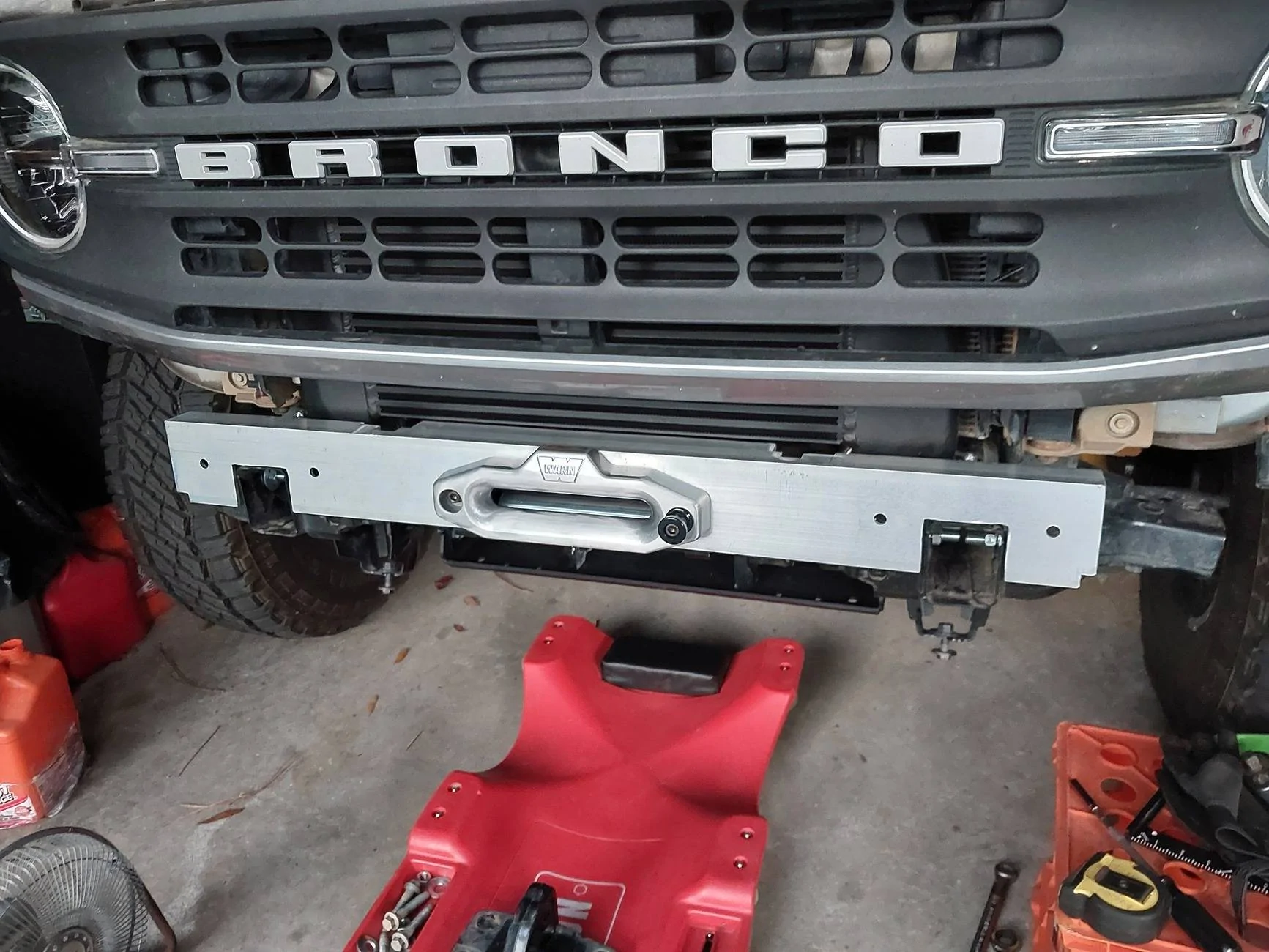 Ford Bronco Wagner Tuning High-Mount Intercooler Installed 20240823_190726