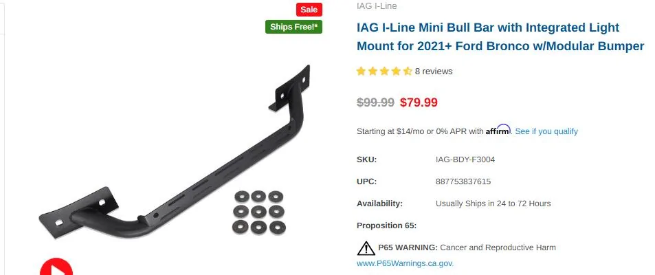 Ford Bronco IAG Bull Bars - We Want to Know What You Like! 1733237901313-h8