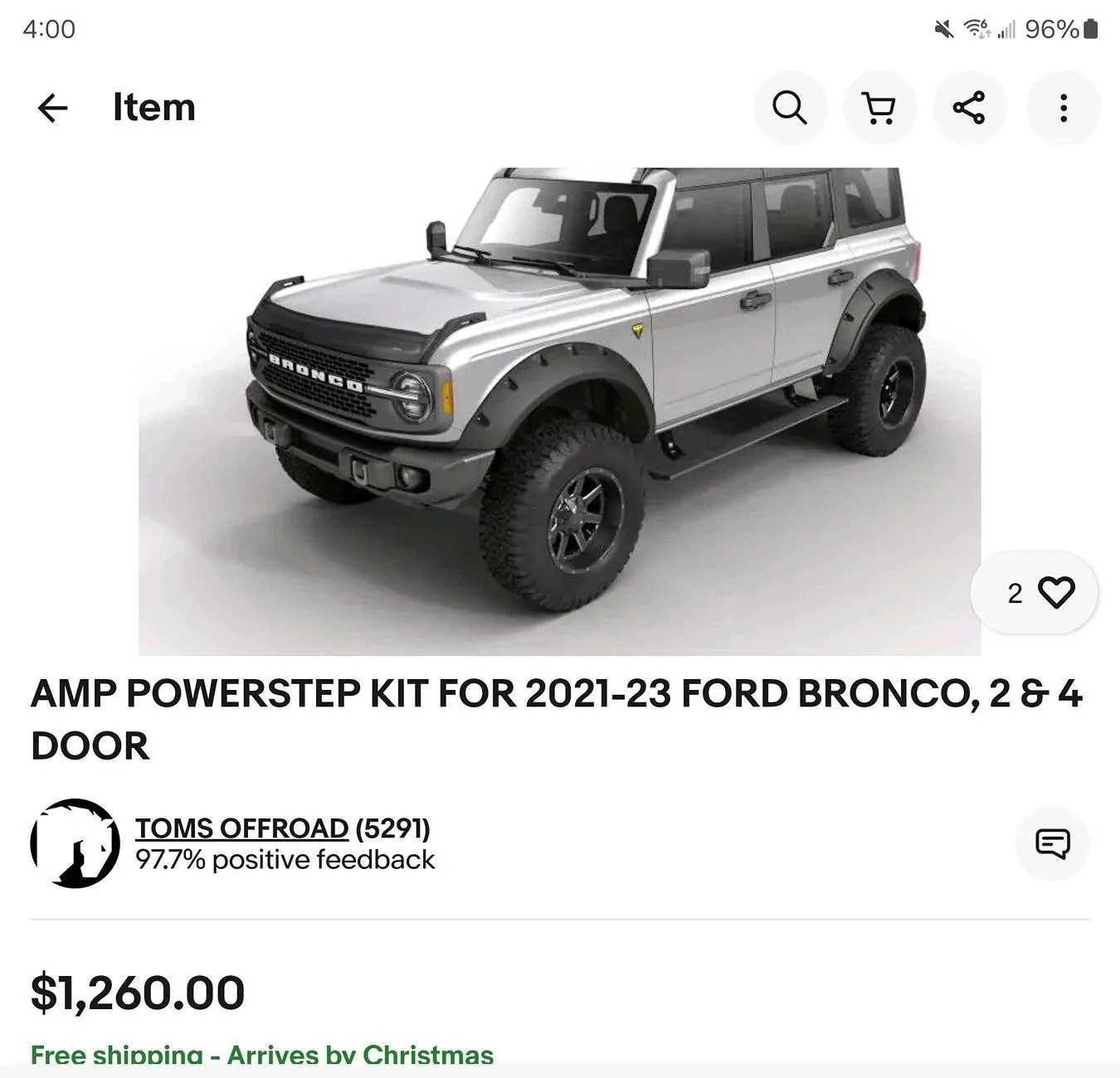 Ford Bronco What did you buy for your Bronco today? 🤑🛍️🛒 Screenshot_20241203_160027_eBay
