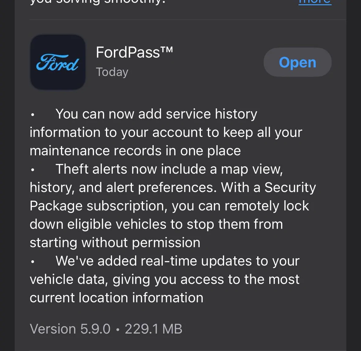 Ford Bronco Another FordPass Update IMG_4092