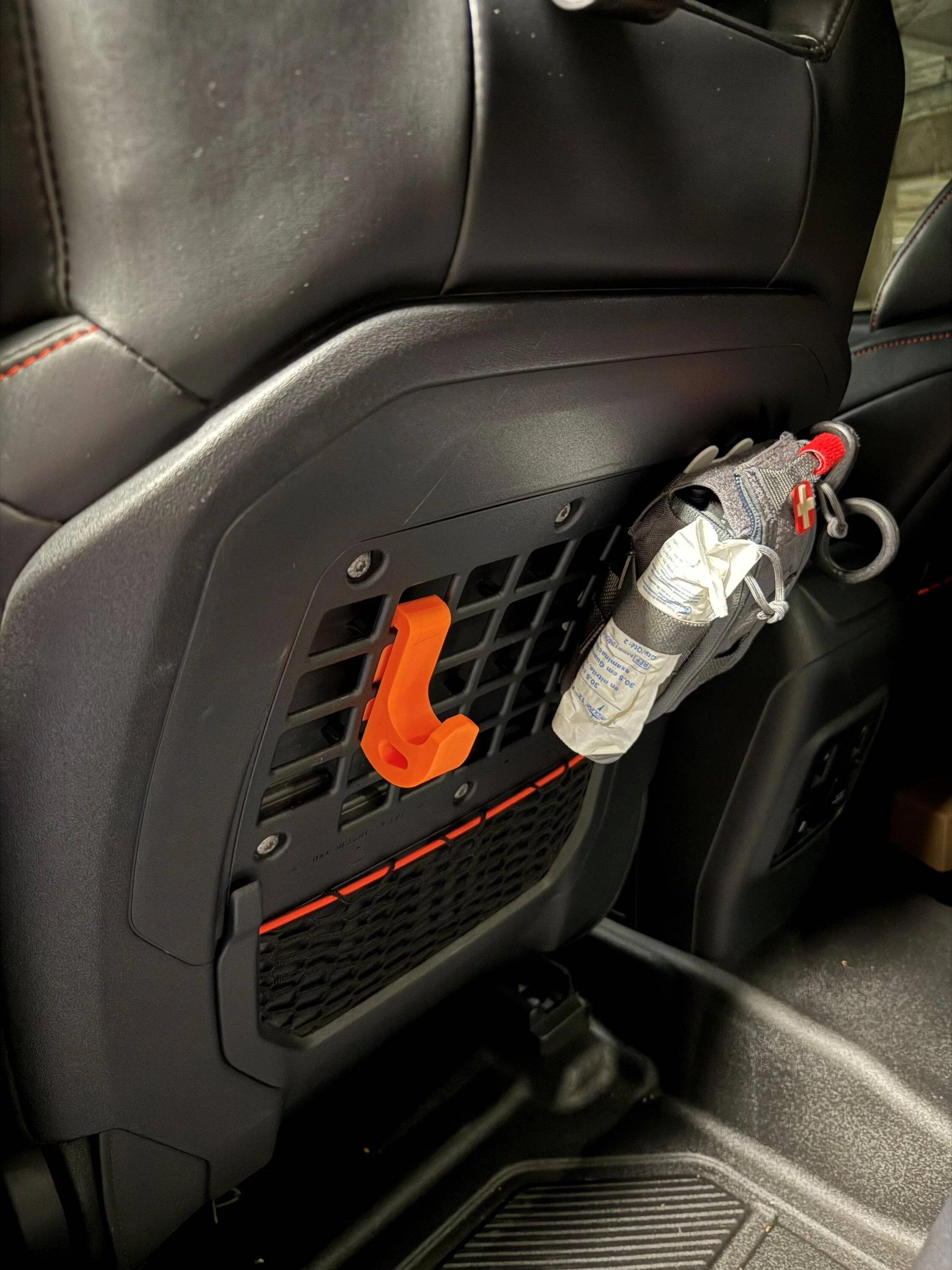Ford Bronco 3D printed molle hooks orange hook