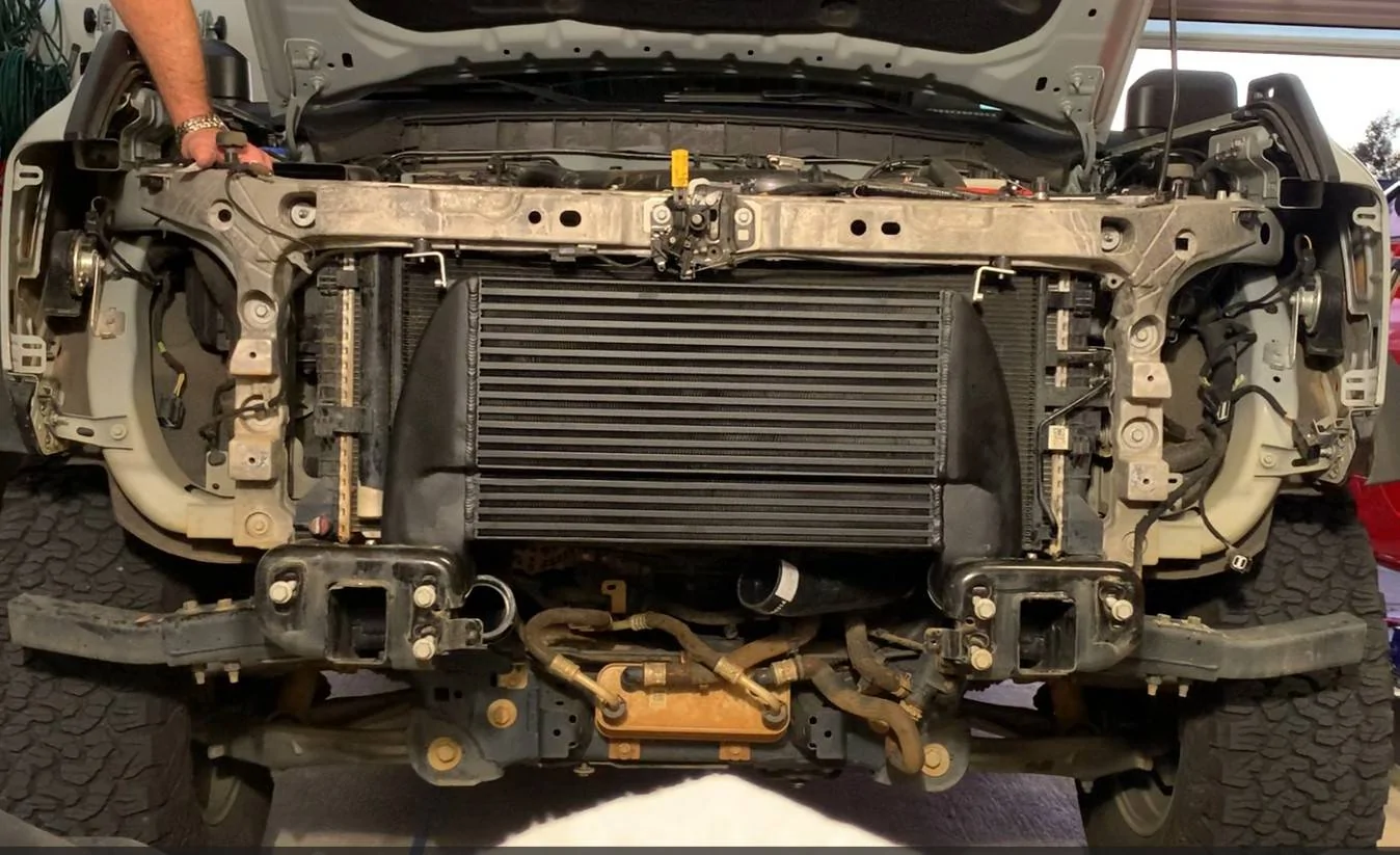 Ford Bronco Wagner High Mount Intercooler Install Write-Up Bronco front without bumper