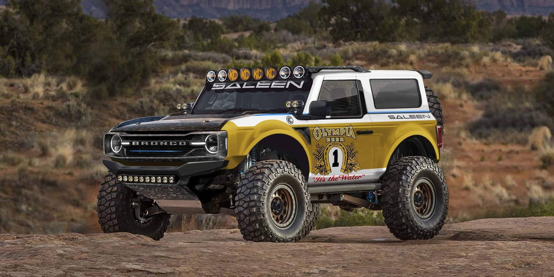 Ford Bronco Saleen Limited Edition "Big Oly" Bronco 6th Gen SALEEN-BRONCO-front-scaled