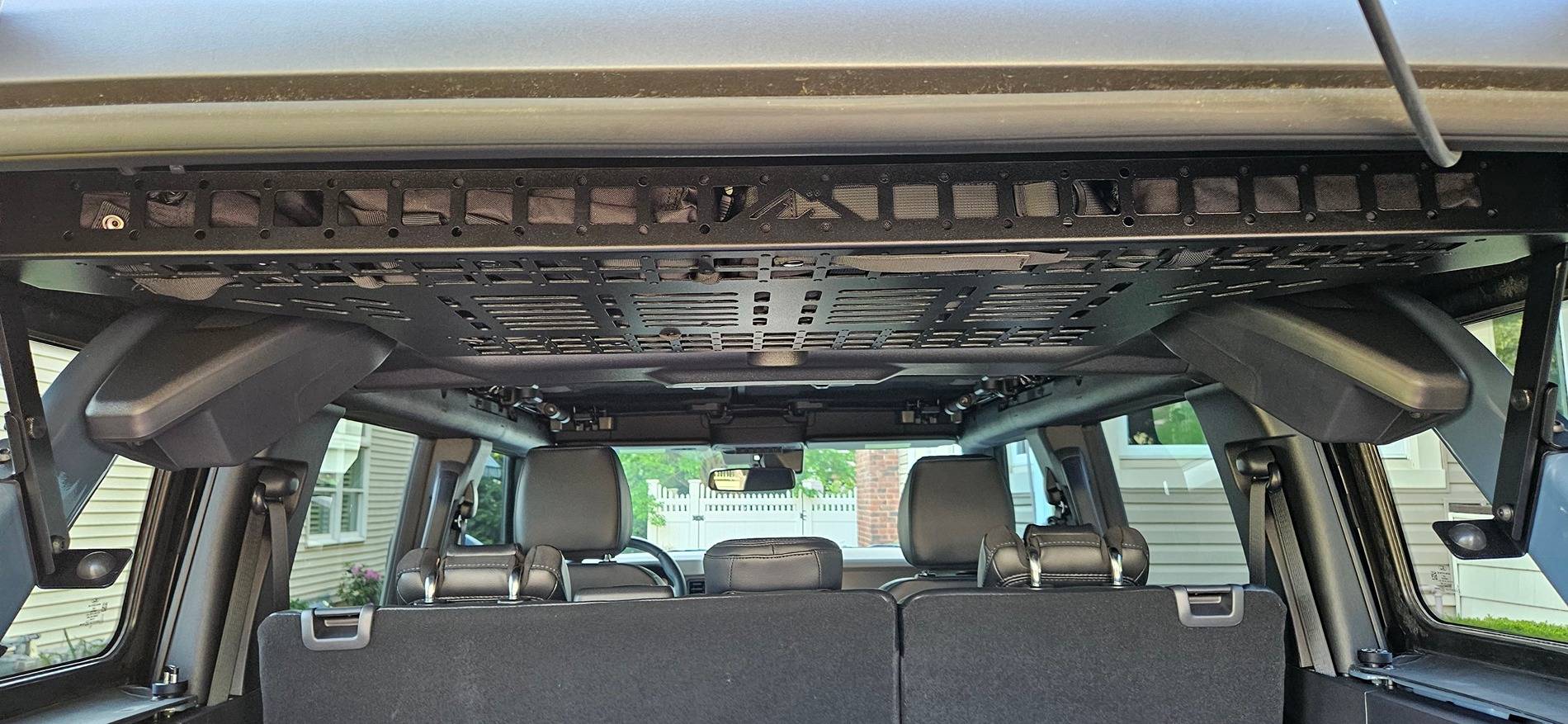 Ford Bronco Let's See your Molle Panel Setup and Storage Ideas shelfU