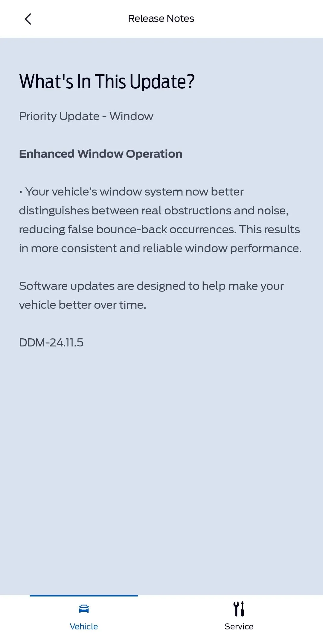 Ford Bronco Update complete--DDM-24.11.5 for "Enhanced Window Operation" Screenshot_20241207_112116_FordPass