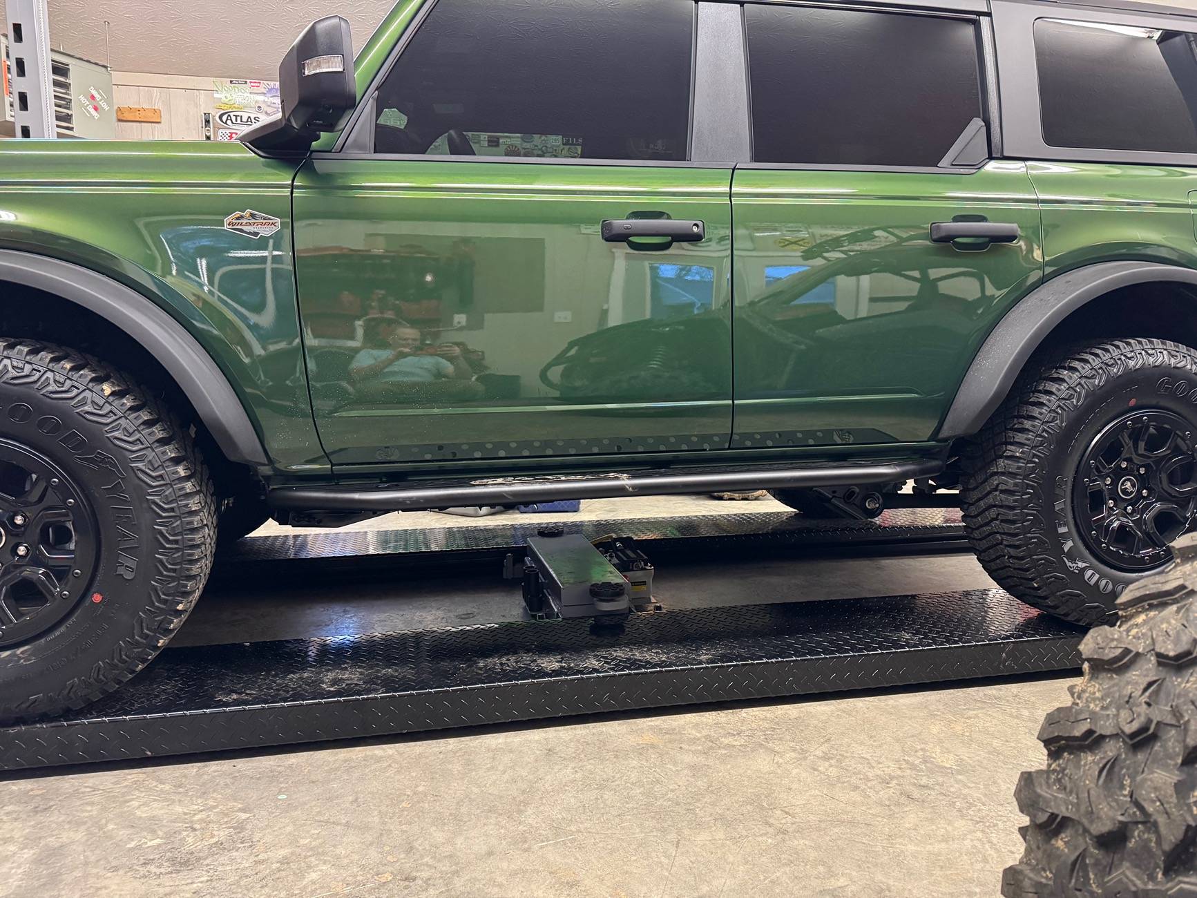 Ford Bronco GOAT Fab sliders installed IMG_1405