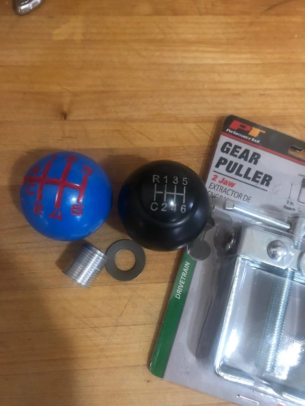 Ford Bronco Removing Manual Shift Knob IMG_0734
