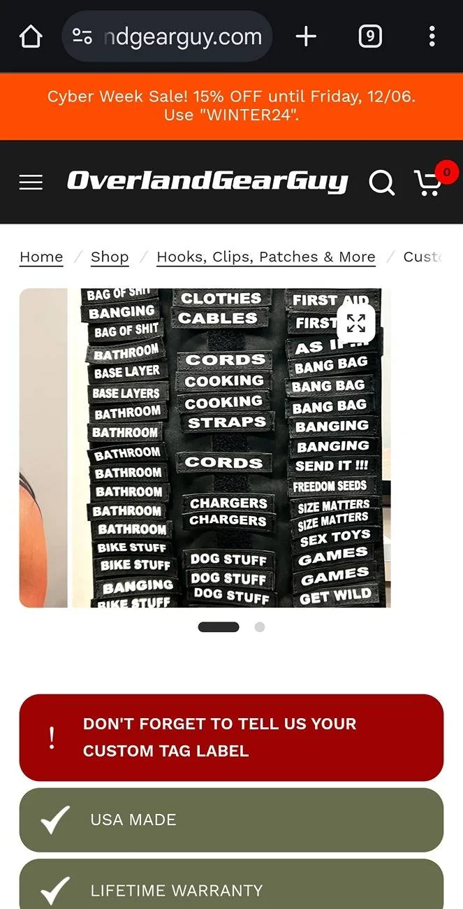 Ford Bronco Helpful Molle Bag Patches Needed 1000011530