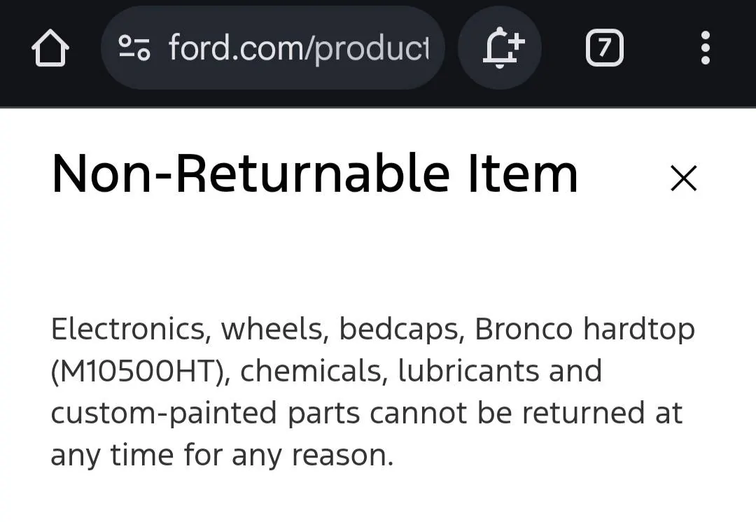 Ford Bronco ARB Dual onboard compressor damaged direct from Ford.. Screenshot_20241211_135522_Chrom