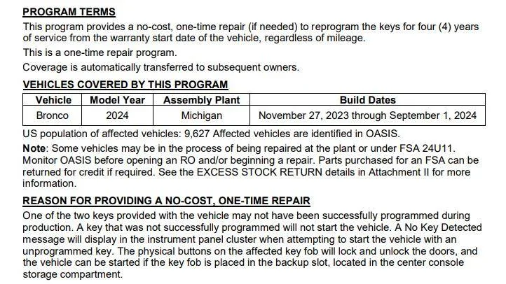 Ford Bronco CSP 24N16 Key function check 1734106658602-77