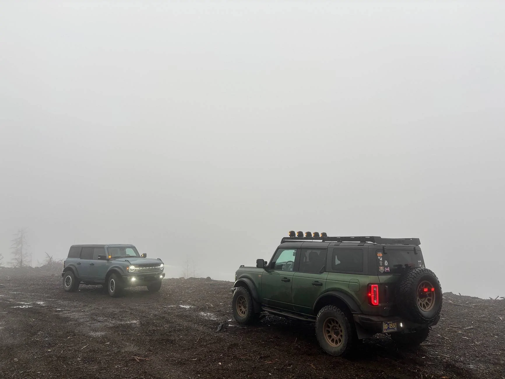 Ford Bronco Into the clouds above Idiot Creek IMG_3753