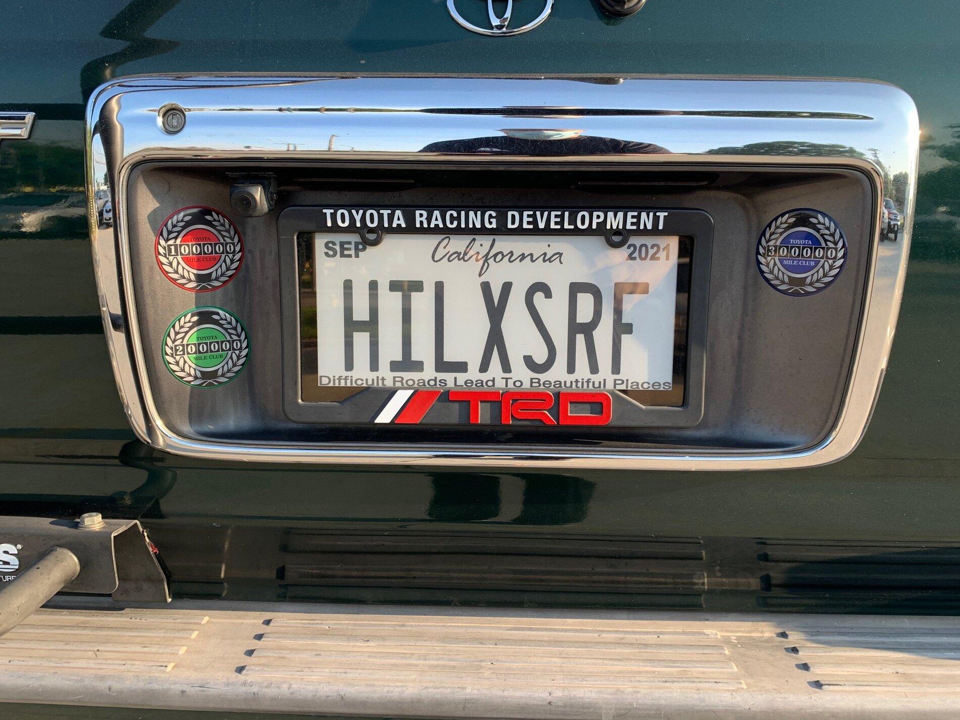 Ford Bronco BLack Diamond 4Dr Squatch from Socal Checking In plate