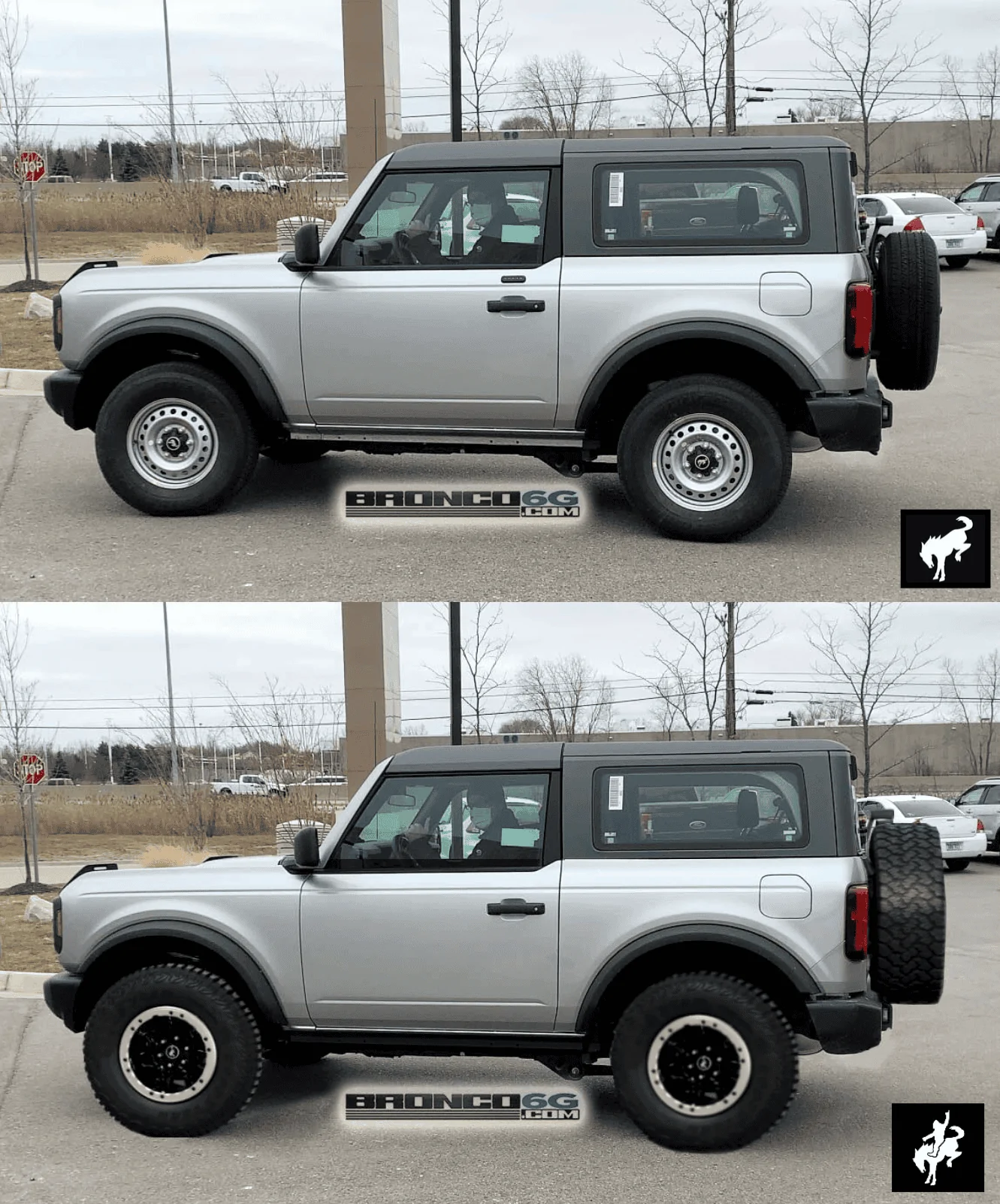 Ford Bronco 2-Door Iconic Silver Base with Sasquatch Package Silver with Mic To