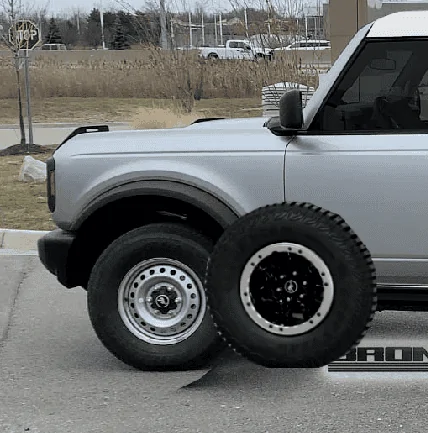 Ford Bronco 2-Door Iconic Silver Base with Sasquatch Package Wheel