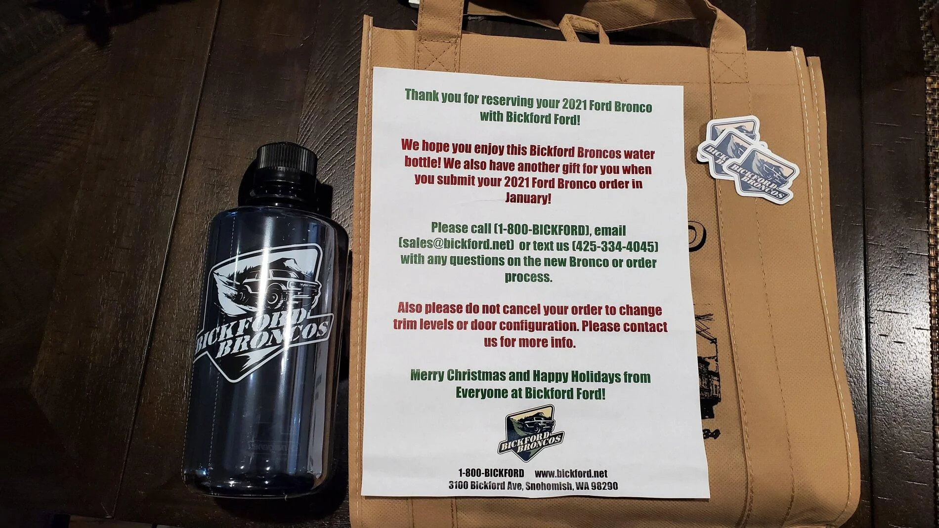 Ford Bronco PNW Dealer Swag 20201212_104310