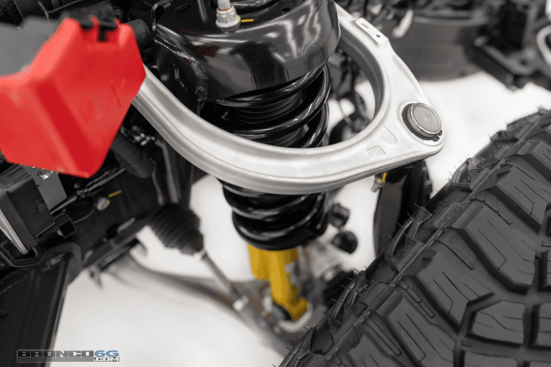 Ford Bronco 12/13 UPDATE - Updated control arms not just for Sasquatch 33s fitting OBX - 33.2x11.2 (275/70r18) close to max size after Ranger testing 1AAA705F-D6B1-4060-BC7C-5E7996BC255C