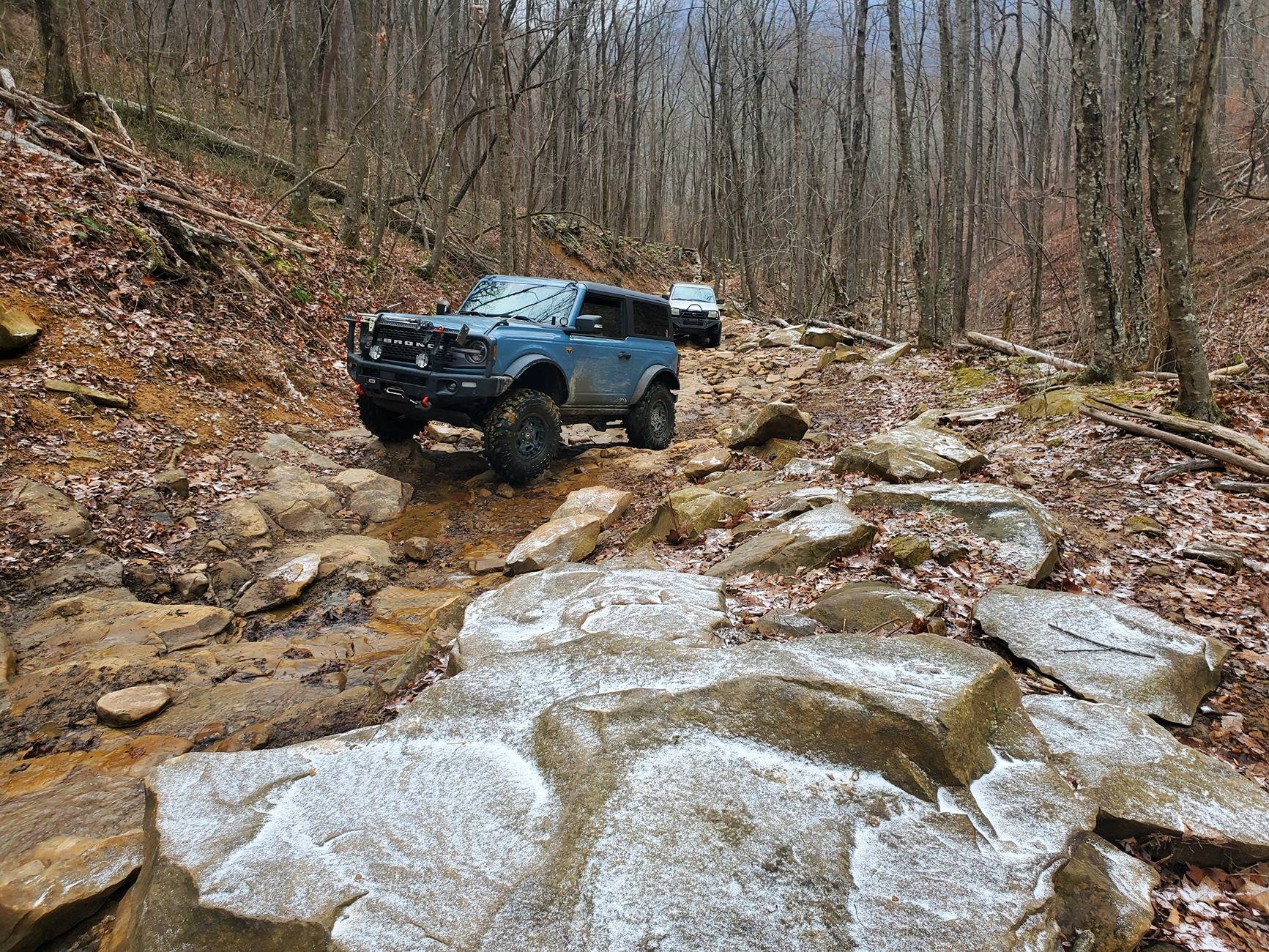 Ford Bronco Yule tide 2024 Windrock run 20241221_102735
