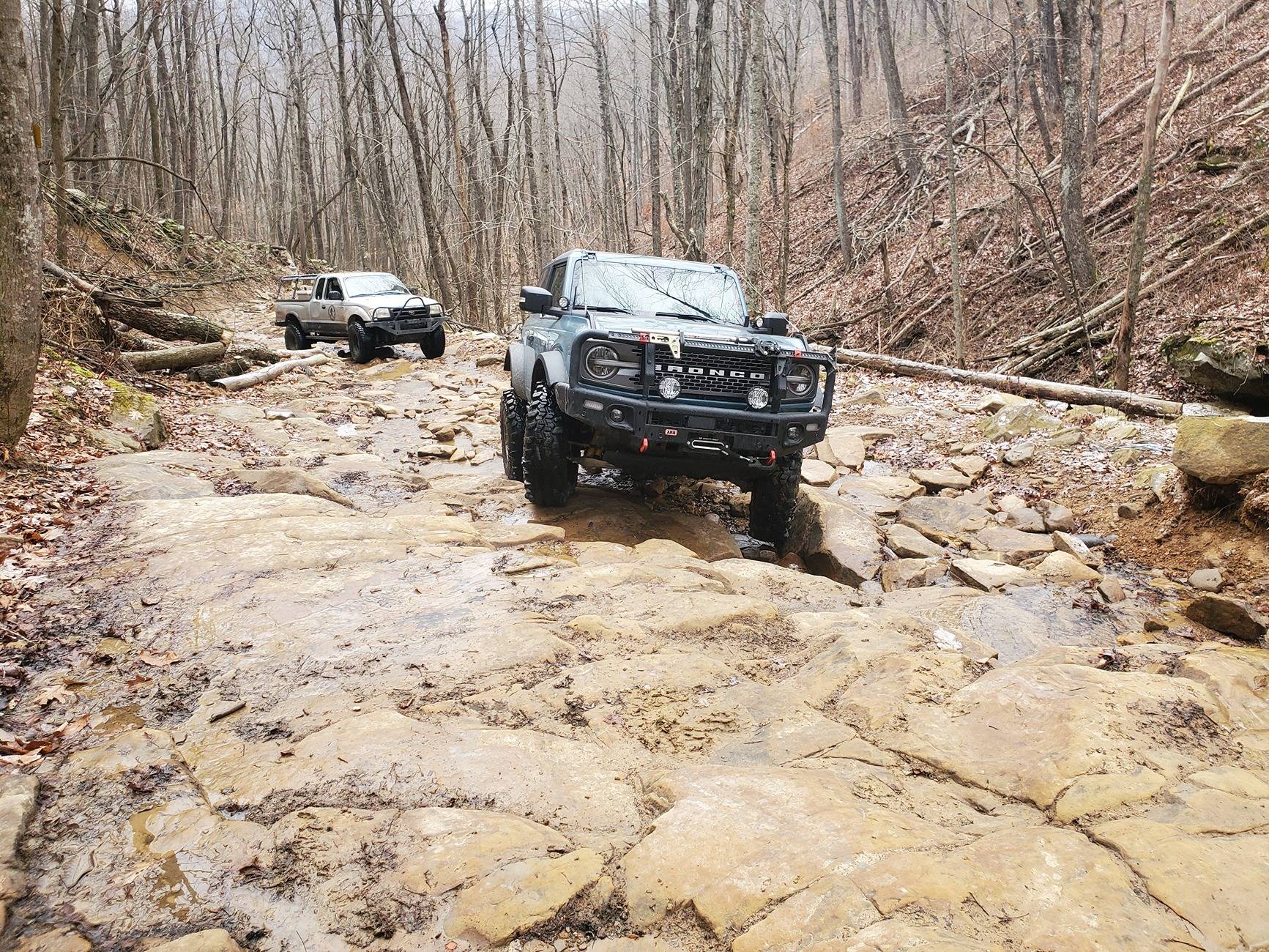 Ford Bronco Yule tide 2024 Windrock run 20241221_102605