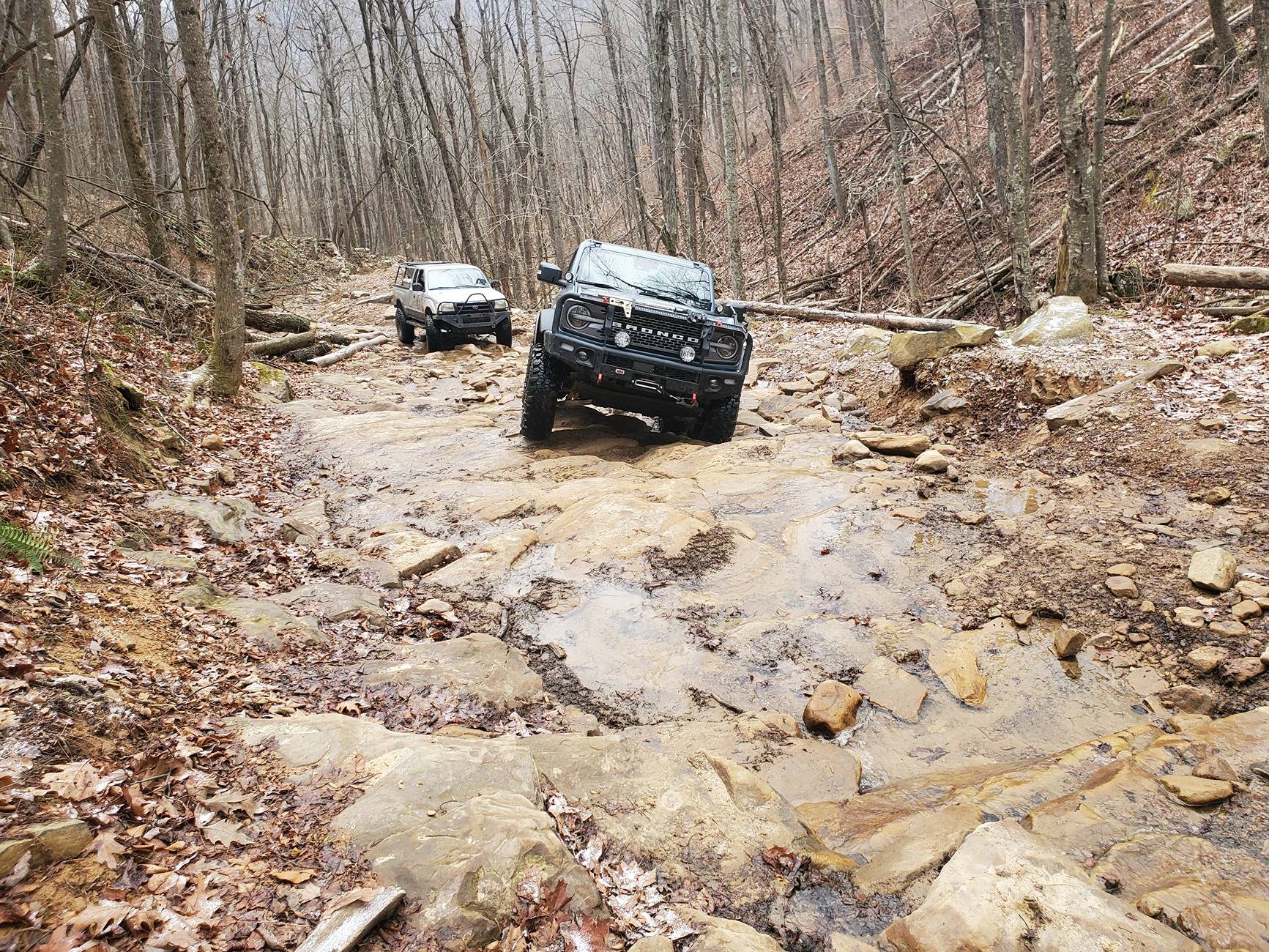 Ford Bronco Yule tide 2024 Windrock run 20241221_102613