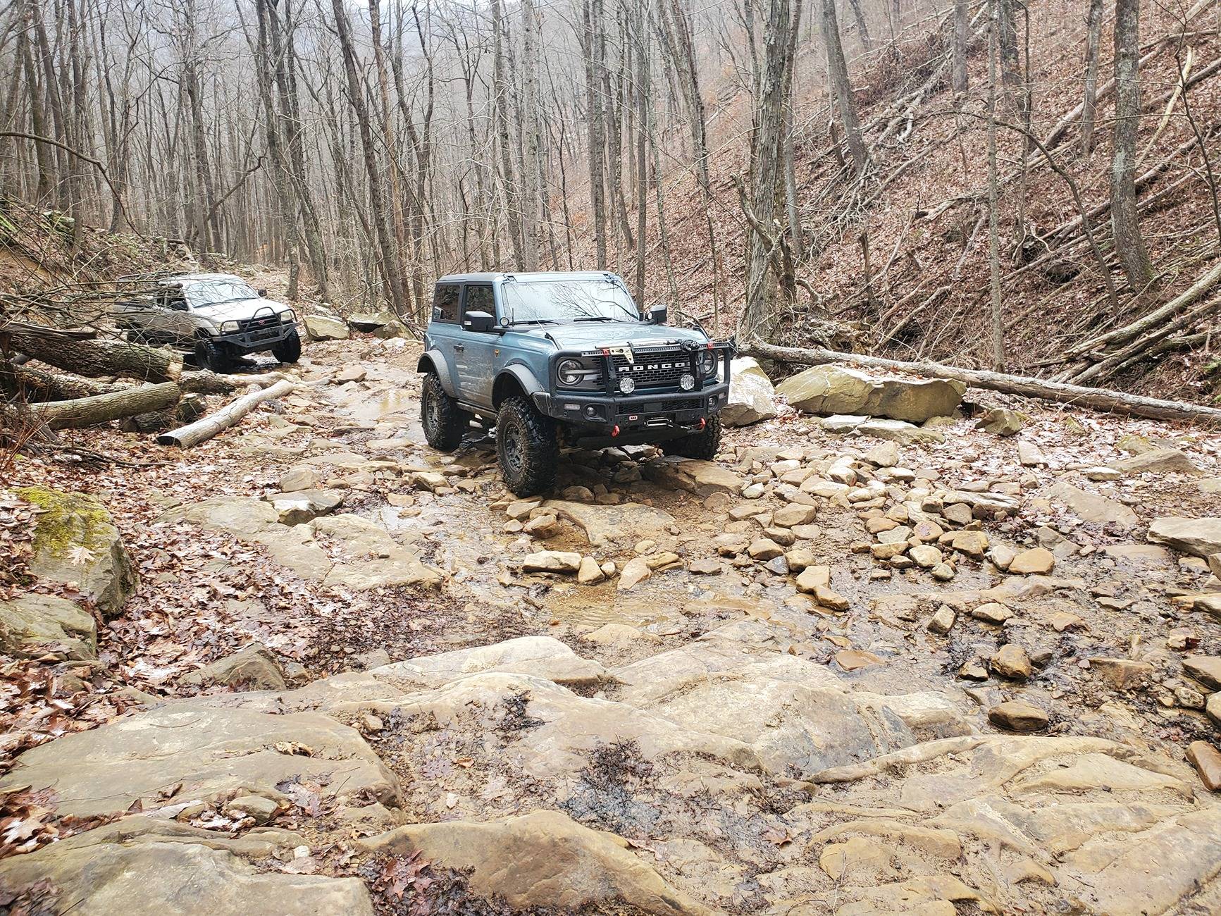 Ford Bronco Yule tide 2024 Windrock run 20241221_102547
