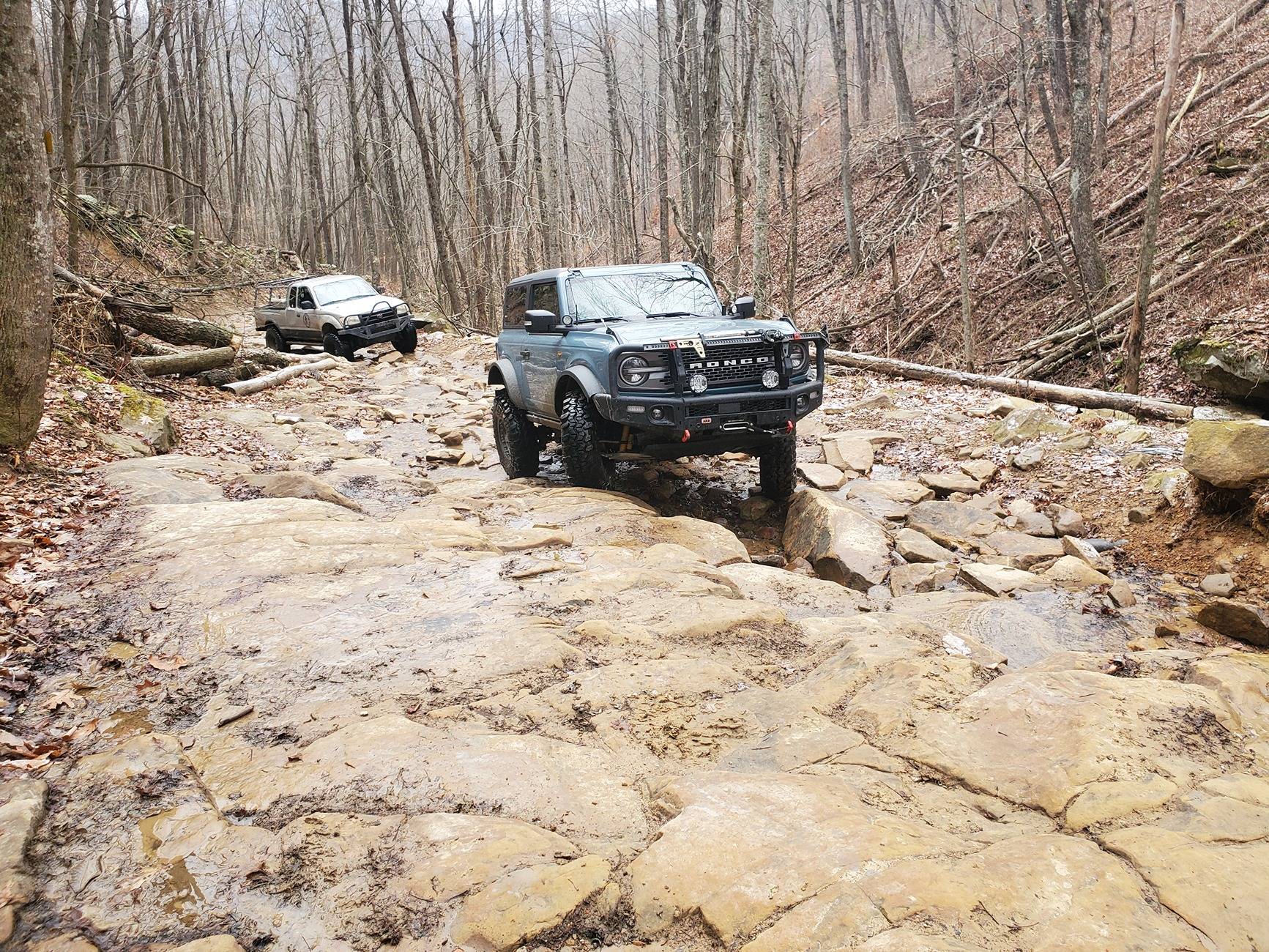 Ford Bronco Yule tide 2024 Windrock run 20241221_102601