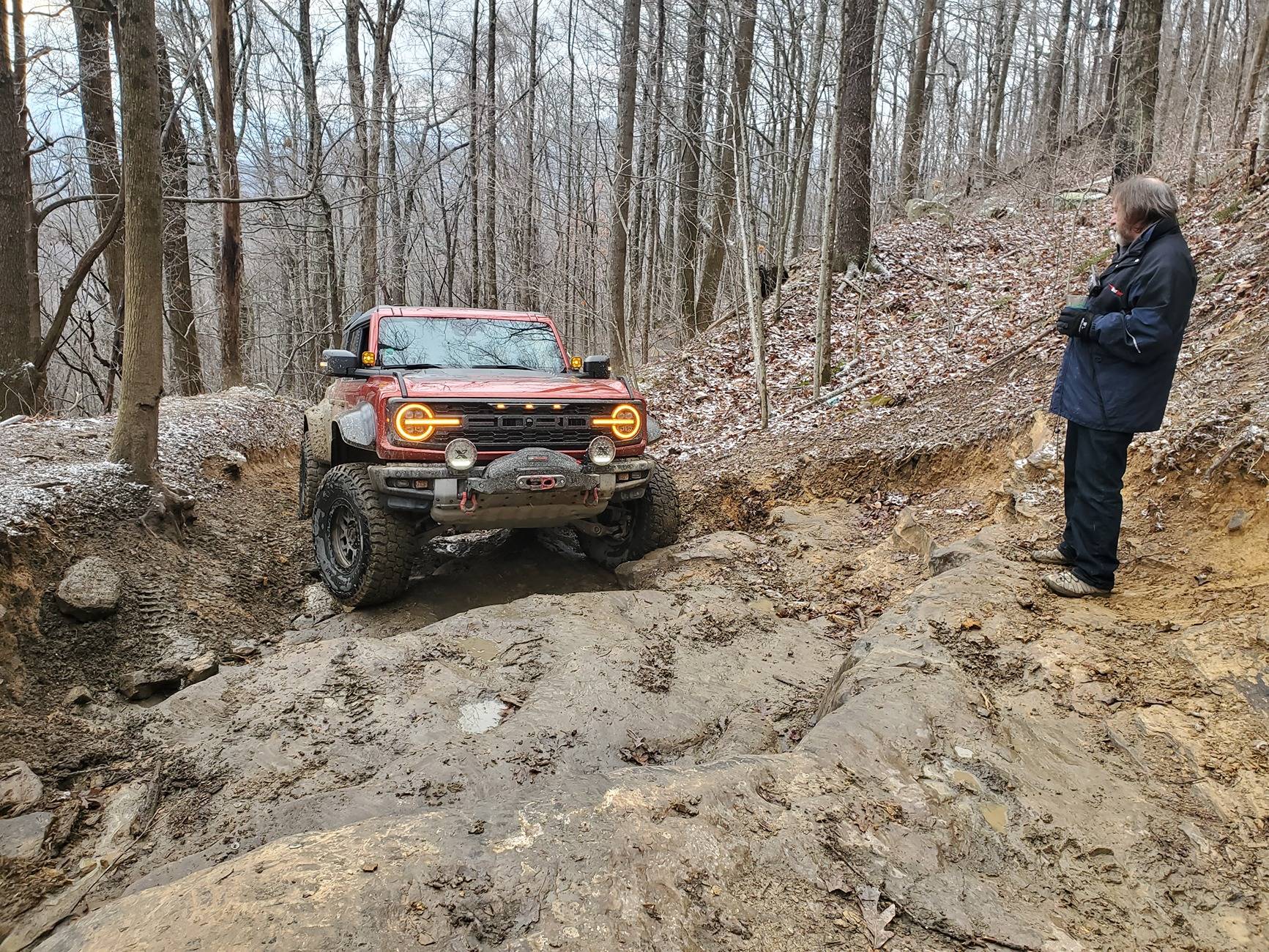 Ford Bronco Yule tide 2024 Windrock run 20241221_125111