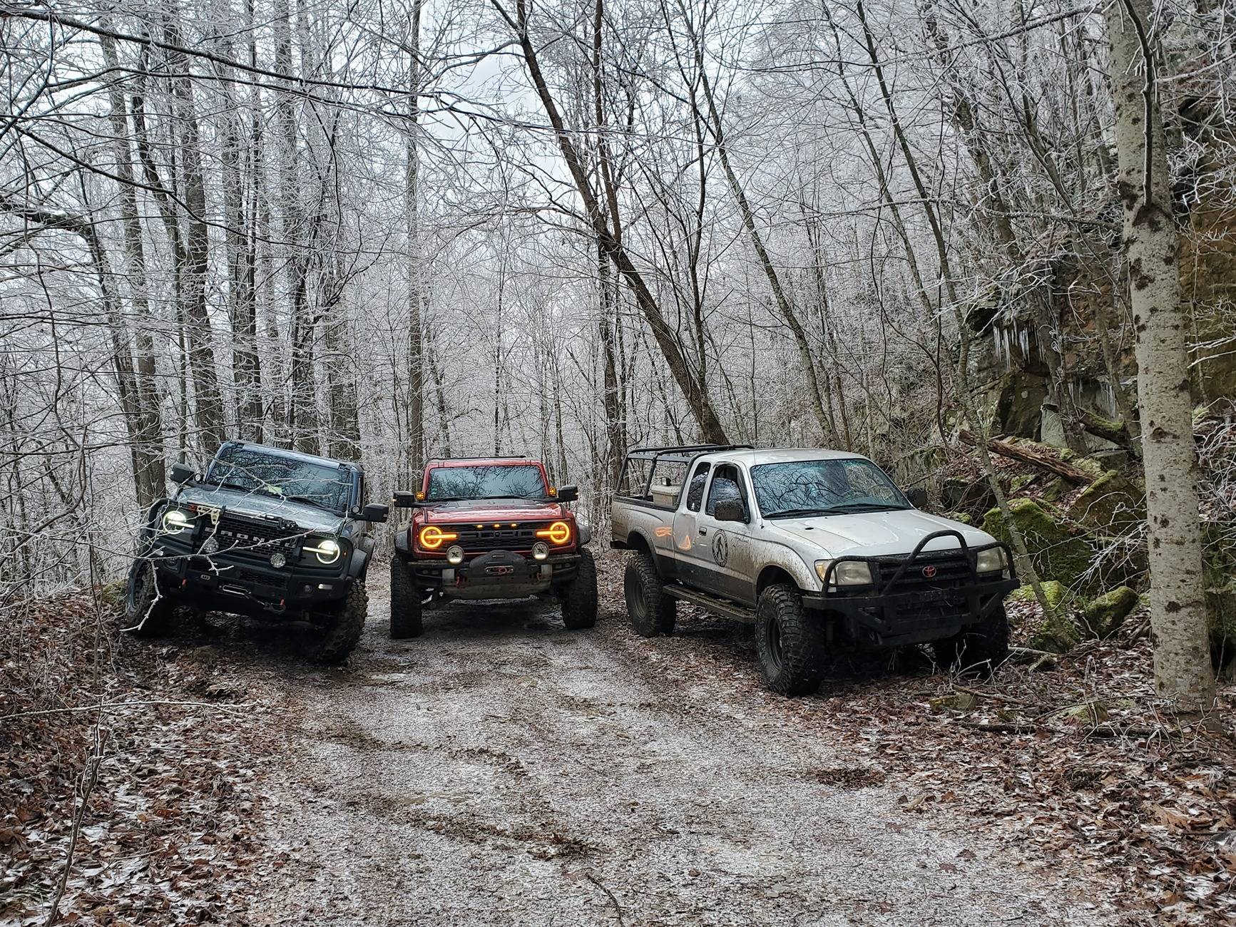 Ford Bronco Yule tide 2024 Windrock run 20241221_115006