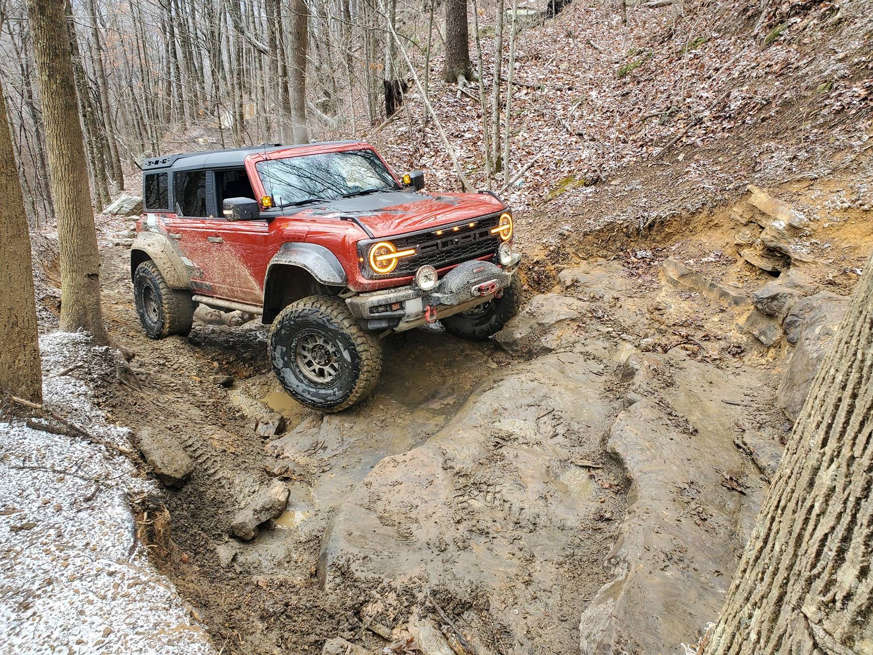 Ford Bronco Yule tide 2024 Windrock run 20241221_125101