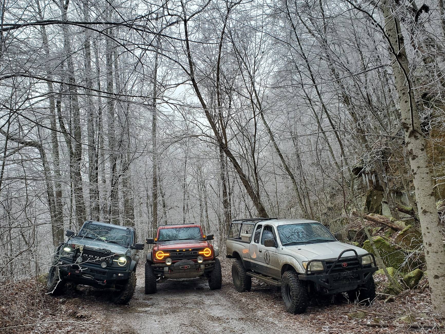 Ford Bronco Yule tide 2024 Windrock run 20241221_115009