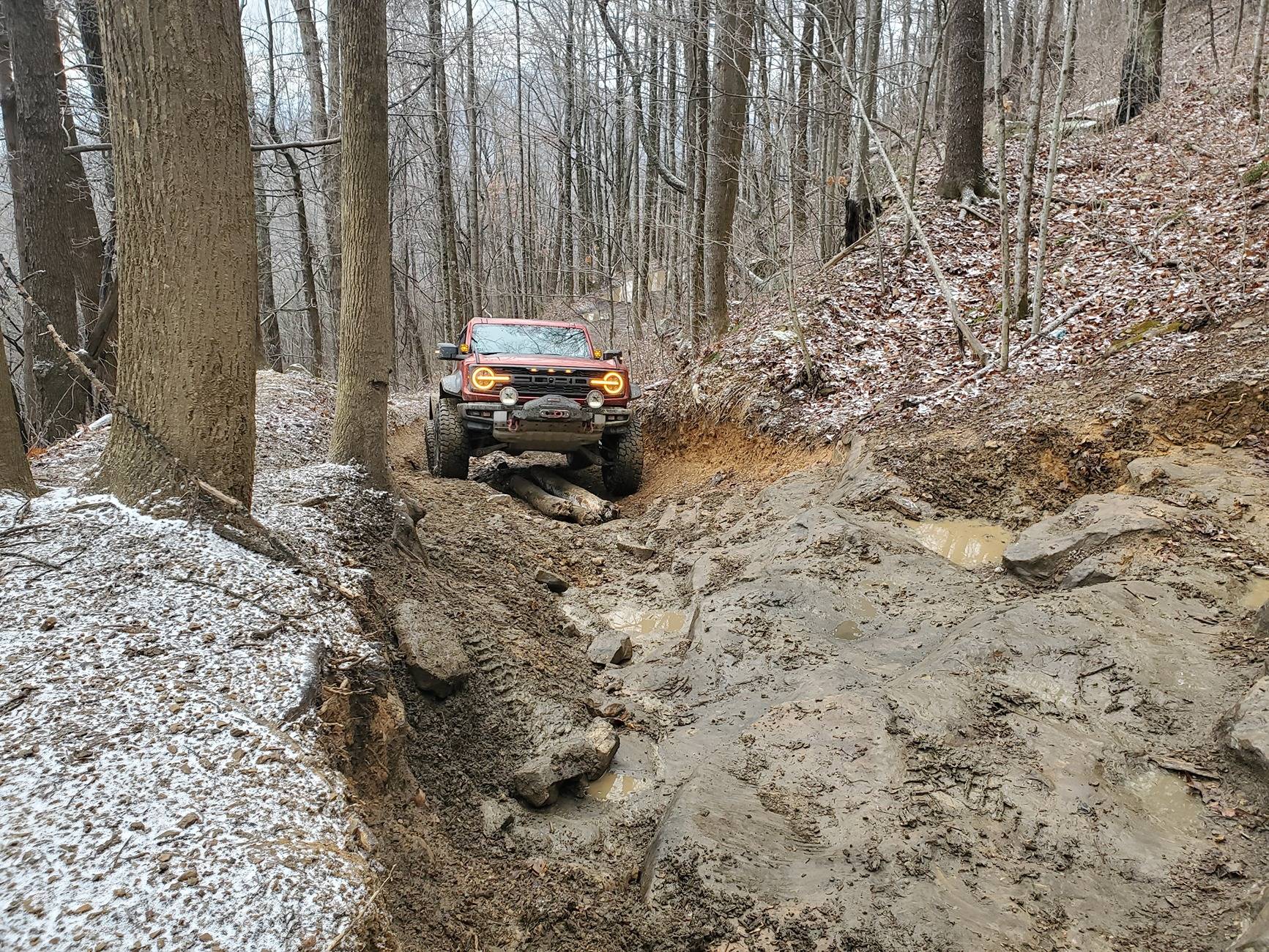 Ford Bronco Yule tide 2024 Windrock run 20241221_125042